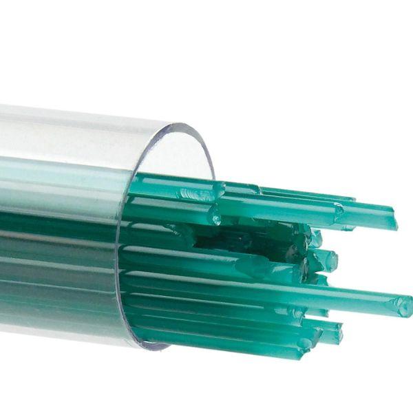 Bullseye Glass Stringers Teal Green Opalescent COE90
