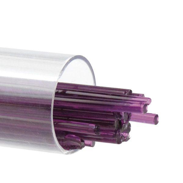Bullseye Glass Stringers Violet Transparent COE90