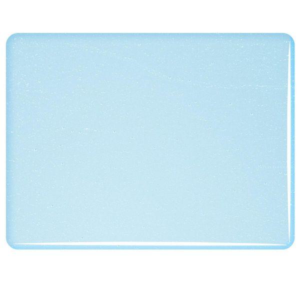 Bullseye Glass Turquoise Blue Transparent Tint, Double-rolled, 3mm COE90