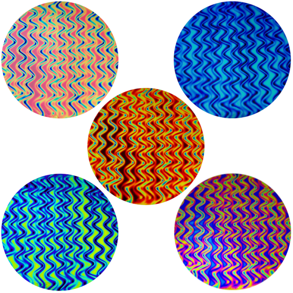 CBS Dichroic Assortment Twizzle Pattern COE96