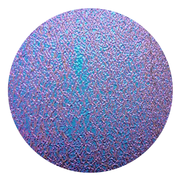 CBS Dichroic Coating Green/ Magenta Blue on Black Ripple Glass COE90