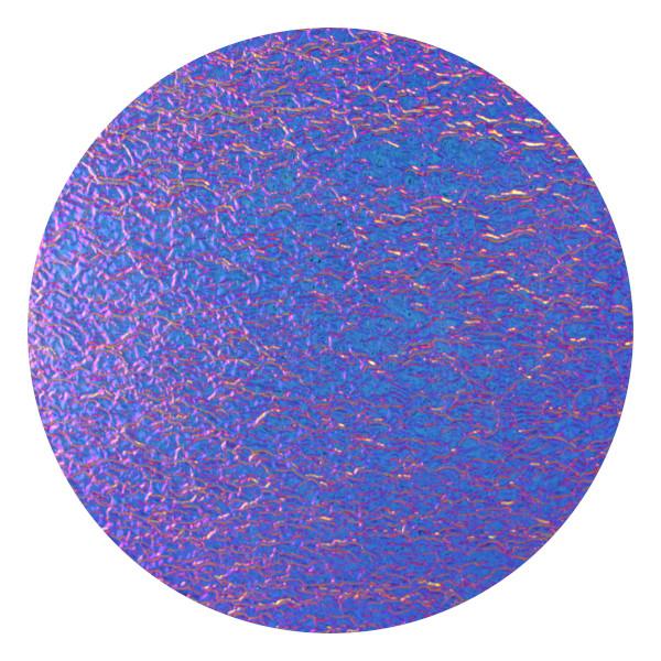 CBS Dichroic Coating Green/ Magenta Blue on Clear Ripple Glass COE96