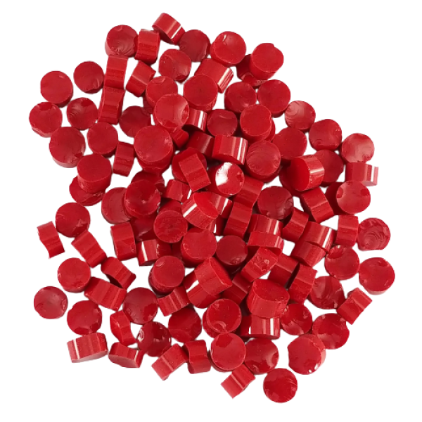 Cherry Red Semi-Opalescent Dots COE96