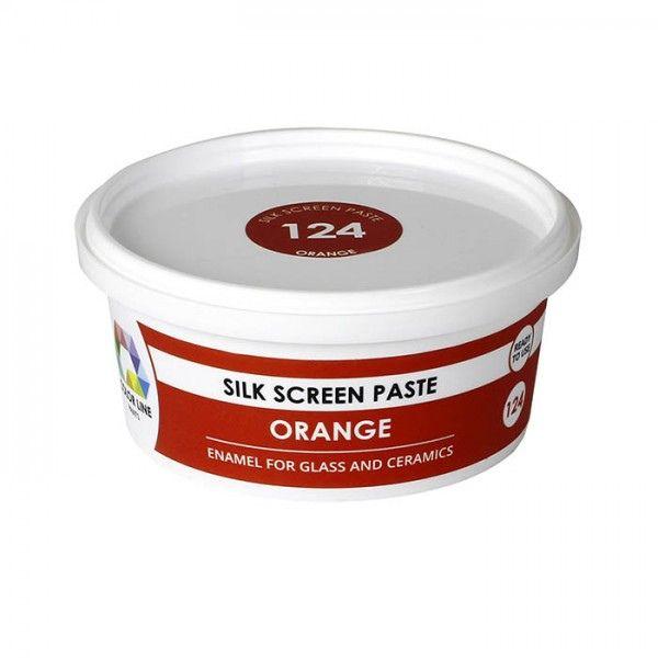 Color Line Silk Screen Paste, Orange, 5.3 oz.