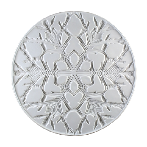 Round Snow Flake Texture Fusing Tile