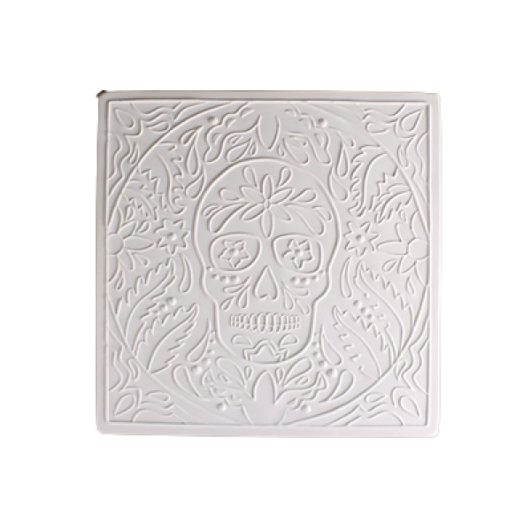 Day of The Dead Textured Fusing Tile