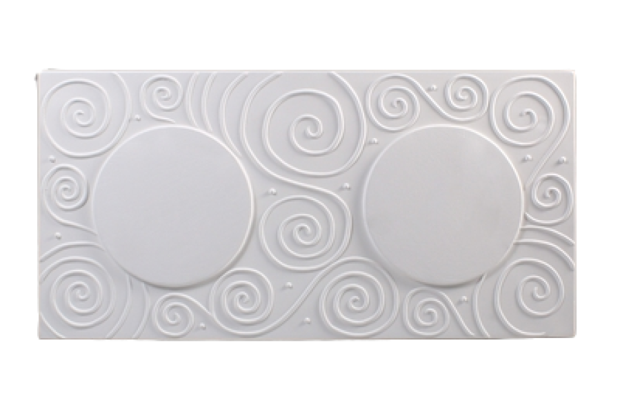 Swirl Textured Coaster Draping Mold