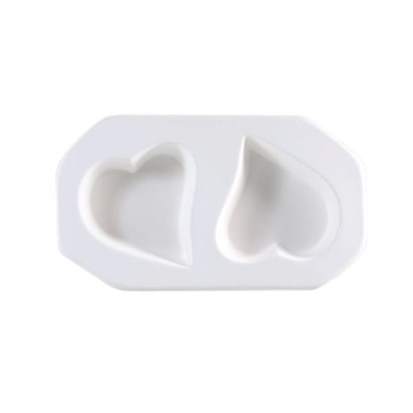 Cast Plaster Heart Charms