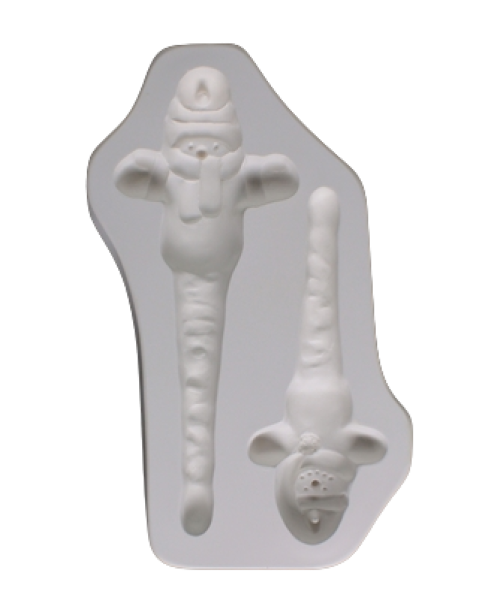 Small And Medium Snowmen Icicle Ornament Casting Mold