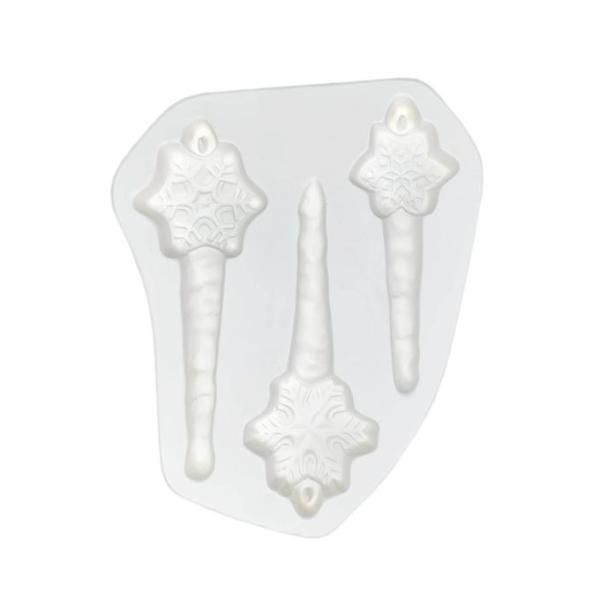 3 Flake Icicles Casting Mold