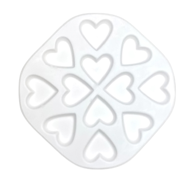 12 Hearts Casting Mold