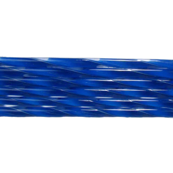 Deep Cobalt Blue Ribbon Glass Cane COE90
