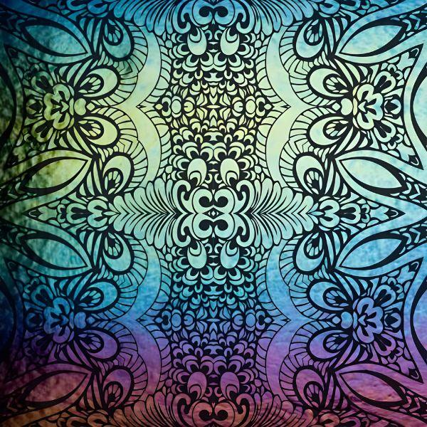 Etched Iridescent Magic Carpet Pattern COE90