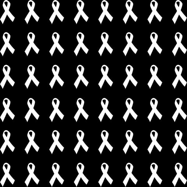Etched Awareness Ribbon Small Pattern