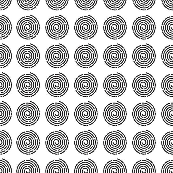 Etched Spirals Small Pattern