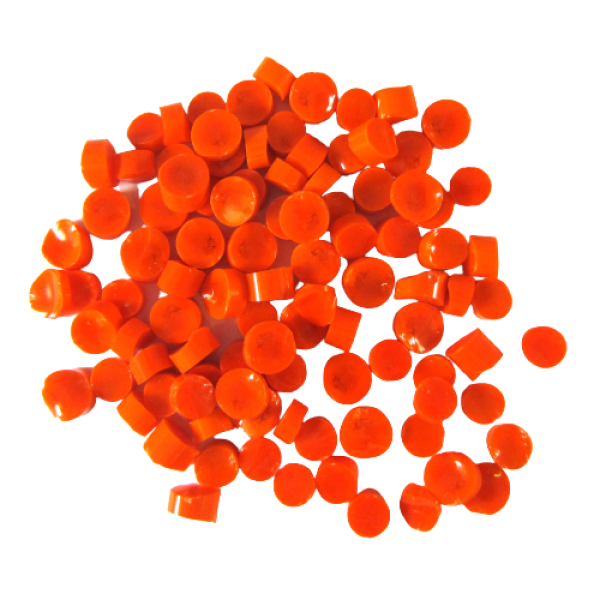 Light Orange Semi- Opalescent Dots COE96