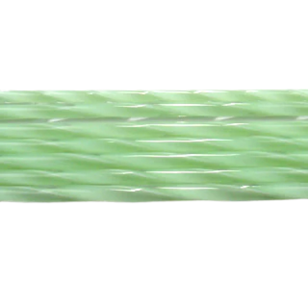 Mint Green Ribbon Glass Cane COE90
