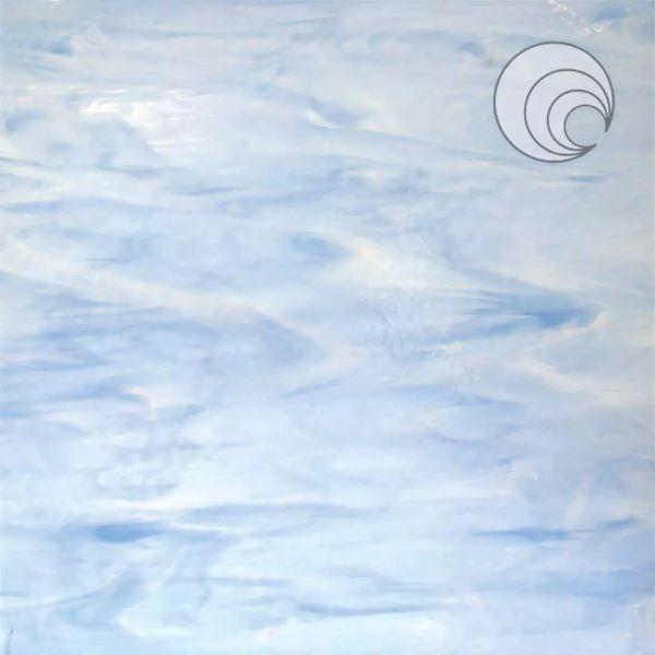 Oceanside Glass Blue Skies Pearl Opalescent COE96