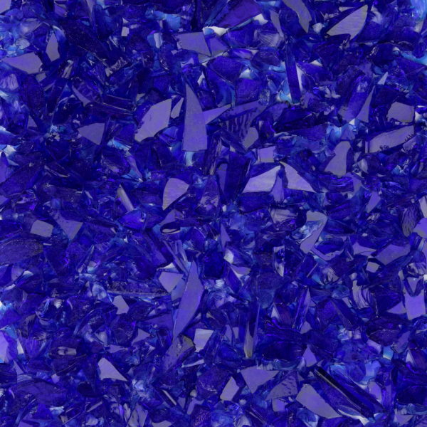 Oceanside Glass Dark Blue Transparent Frit COE96
