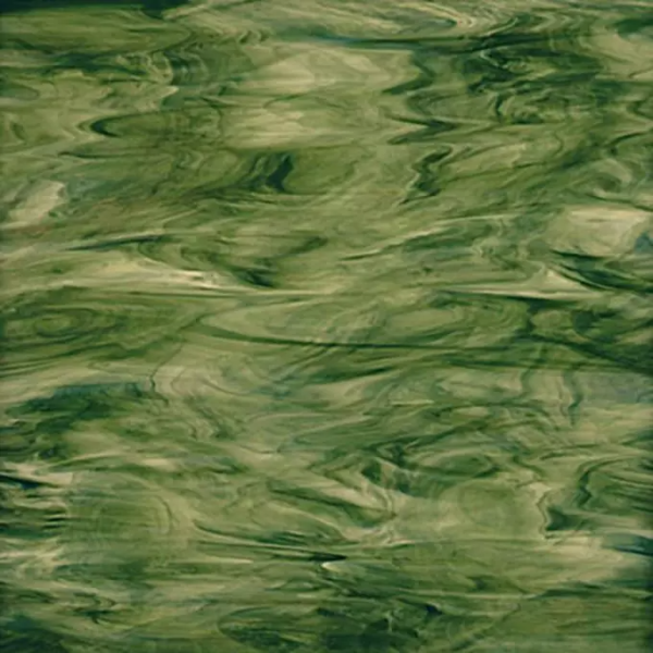 Oceanside Glass Lime, Olive, White and Forest Green Opalescent Streaky, 3mm COE96