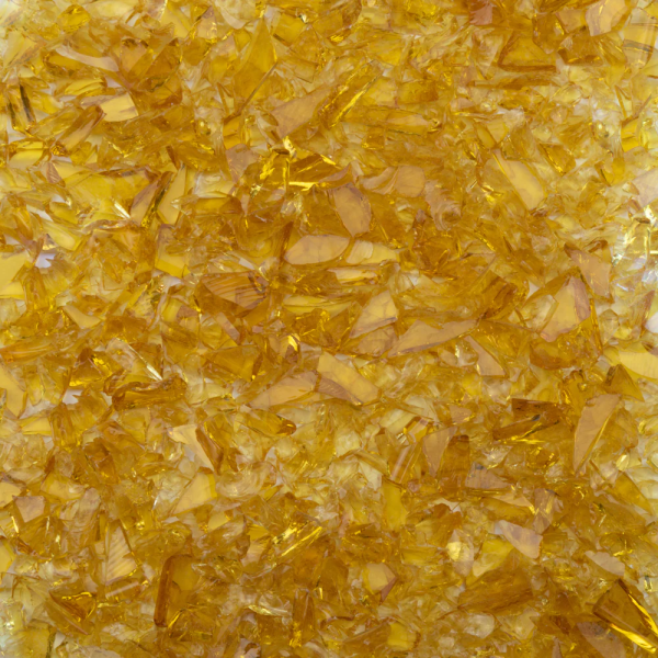 Oceanside Glass Pale Amber Transparent Frit COE96