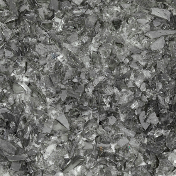 Oceanside Glass Pale Gray Transparent Frit COE96