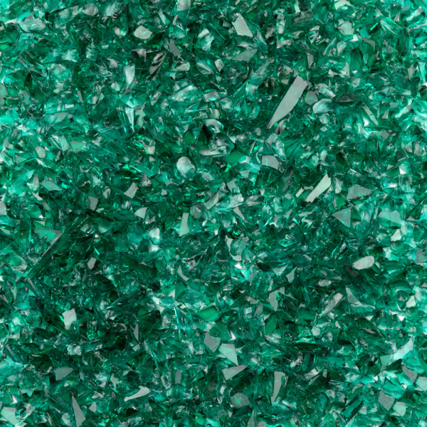 Oceanside Glass Teal Green Transparent Frit COE96