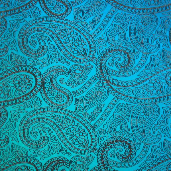 Etched Paisley Pattern on Thin Glass COE90