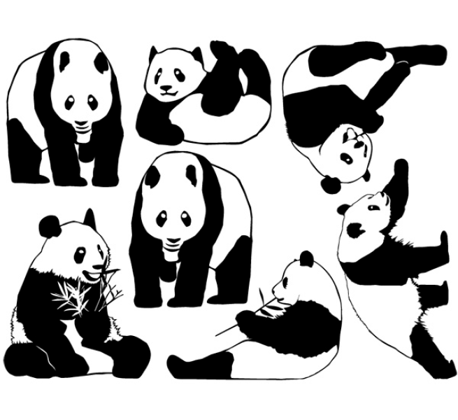 Panda Decal Sheet
