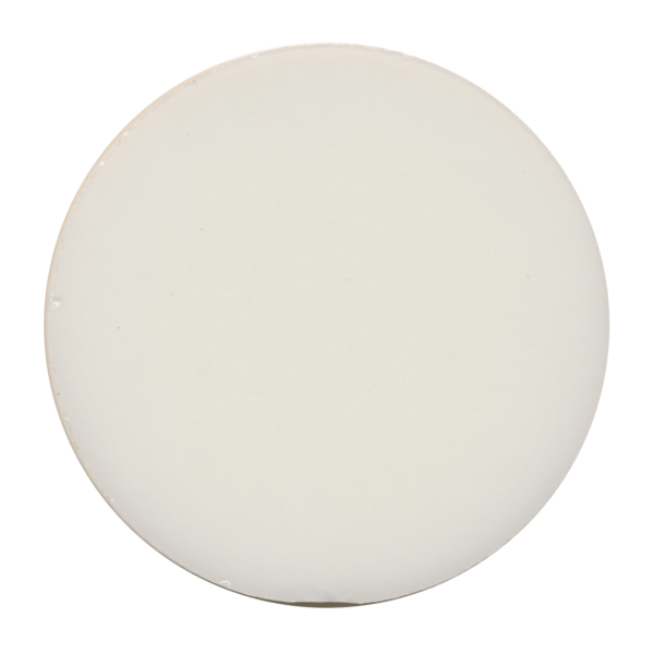 Precut Circles Ivory Opalescent COE96