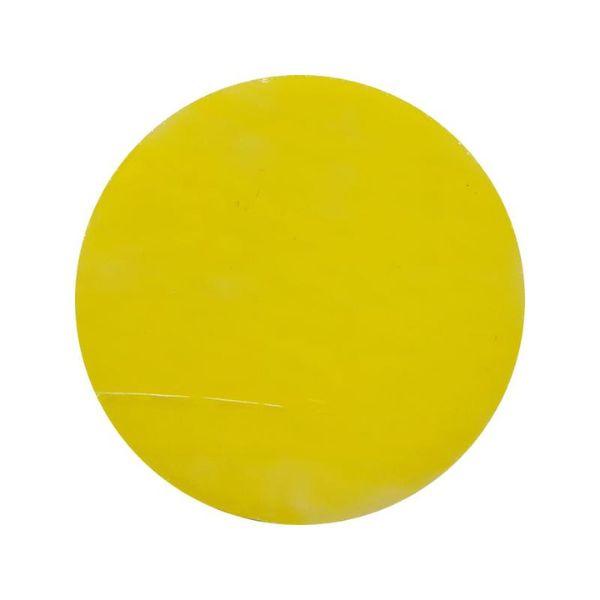 Precut Circles Sunflower Yellow Opalescent COE90