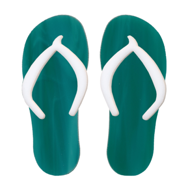 Precut Flip Flops Green COE96