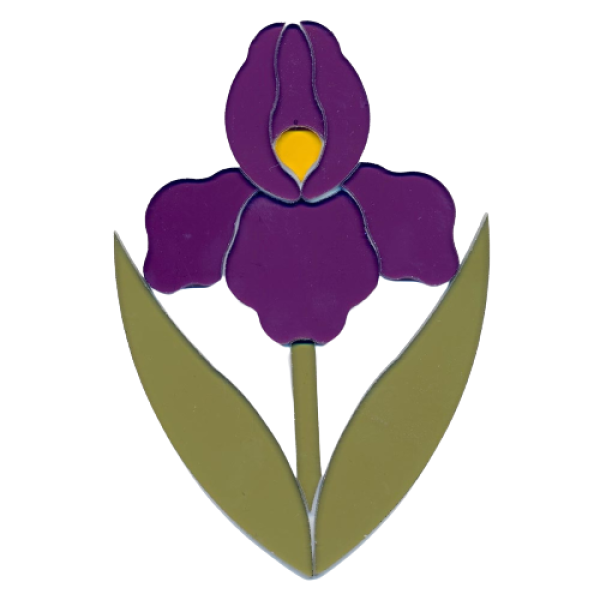 Precut Flower Iris COE96