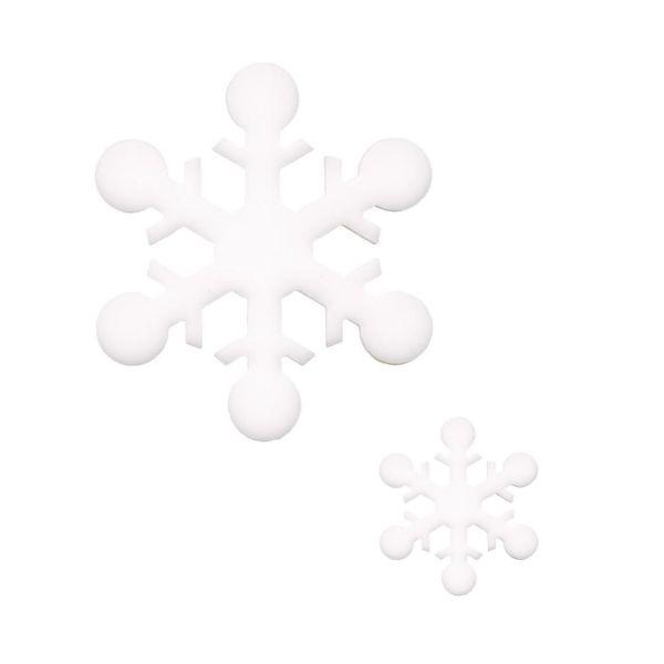 Precut Snowflake I White COE90