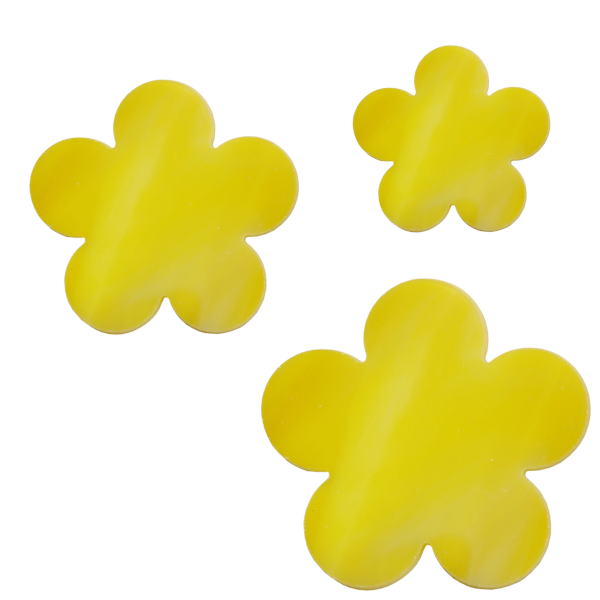 Precut Stackable Flower Yellow COE96