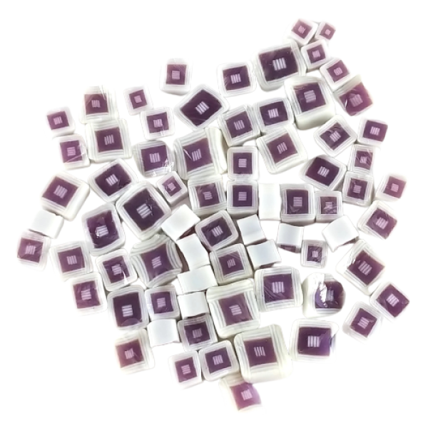 Purple Hip To Be Square Murrini/ Millefiore COE90