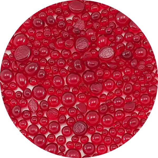 Red Transparent Frit Balls COE90