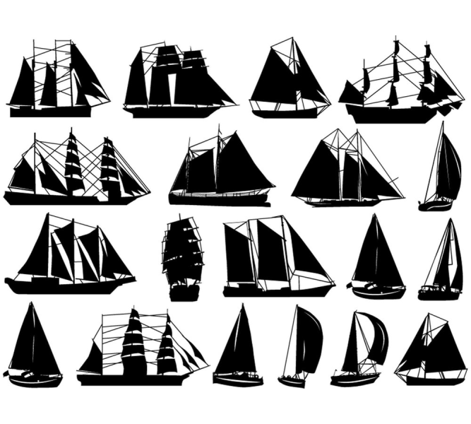 Sailboat Decal Sheet