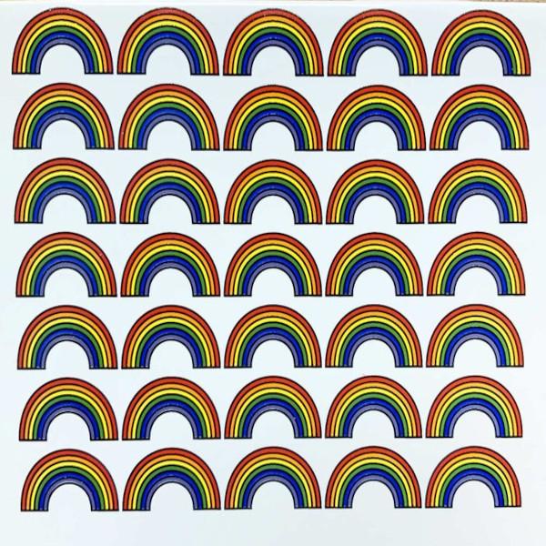 Small Rainbow Decal Sheet