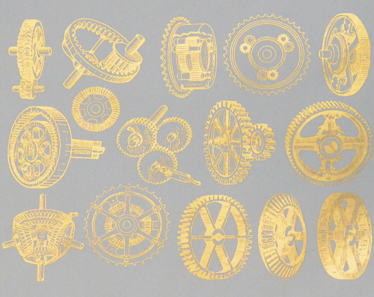 Vintage Gears Decal Sheet