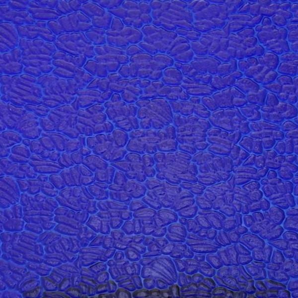 Wissmach Glass Navy Figure C Texture, 3mm, Non-Fusible
