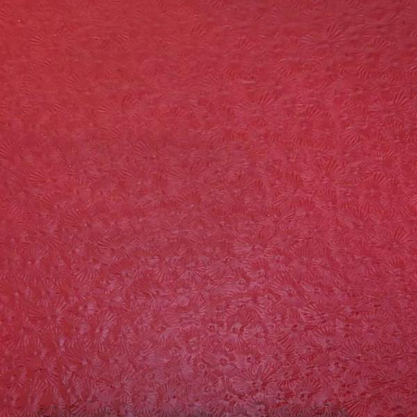 Wissmach Glass Vermillion Florentine Texture, 3mm, Non-Fusible
