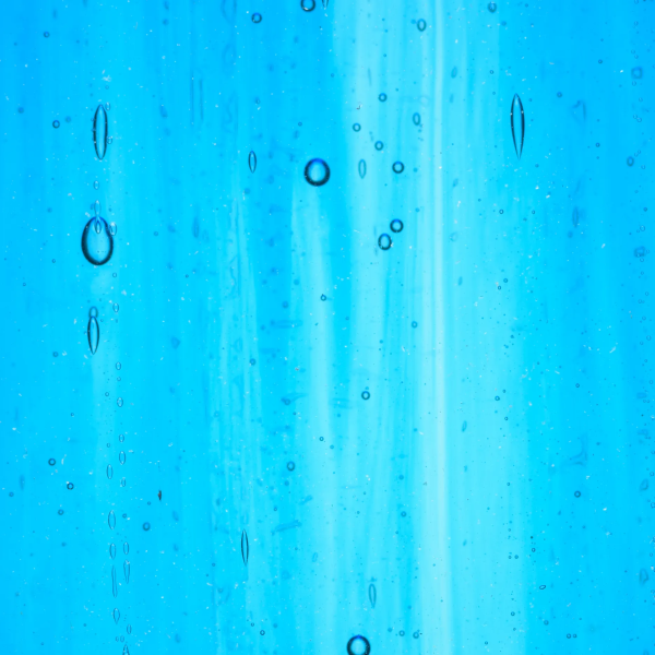 Wissmach Prisma Glass Sea Blue Transparent/ Crystal, 3mm COE96