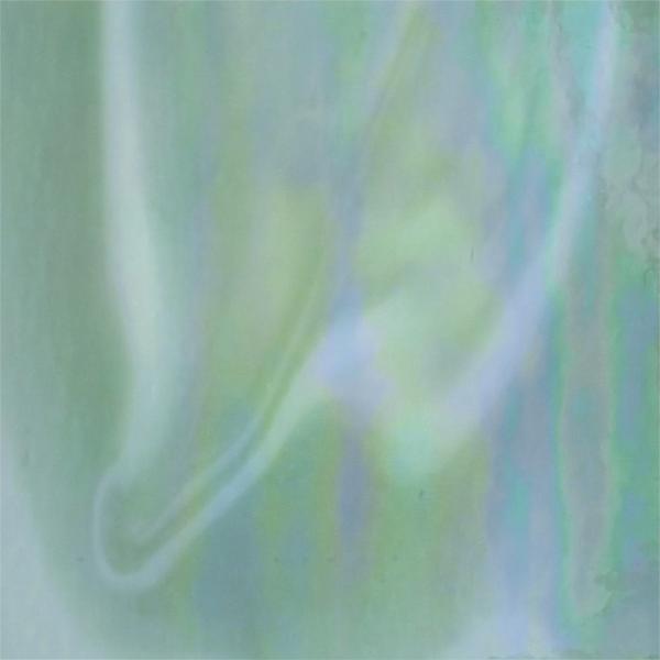 Wissmach Glass White/ Olive Green Opalescent, Luminescent, 3mm COE96