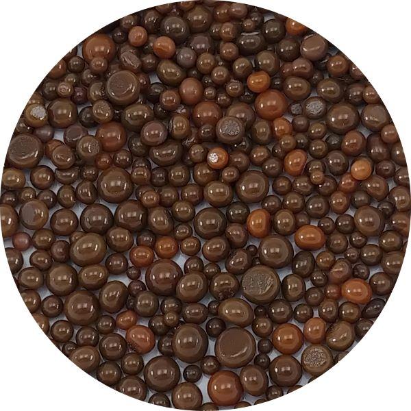Woodland Brown Opalescent Frit Balls COE90