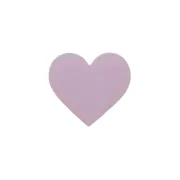 Precut 1 Heart Pink Opalescent Pack of 3 COE96