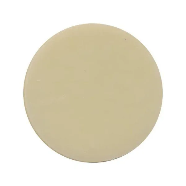 Precut Circles Ivory Opalescent COE90
