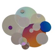 Precut Dichroic Glass Circles COE96