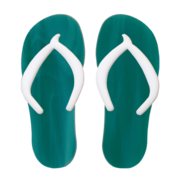 Precut Flip Flops Green COE96