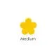 Precut Flower Yellow Opalescent COE90